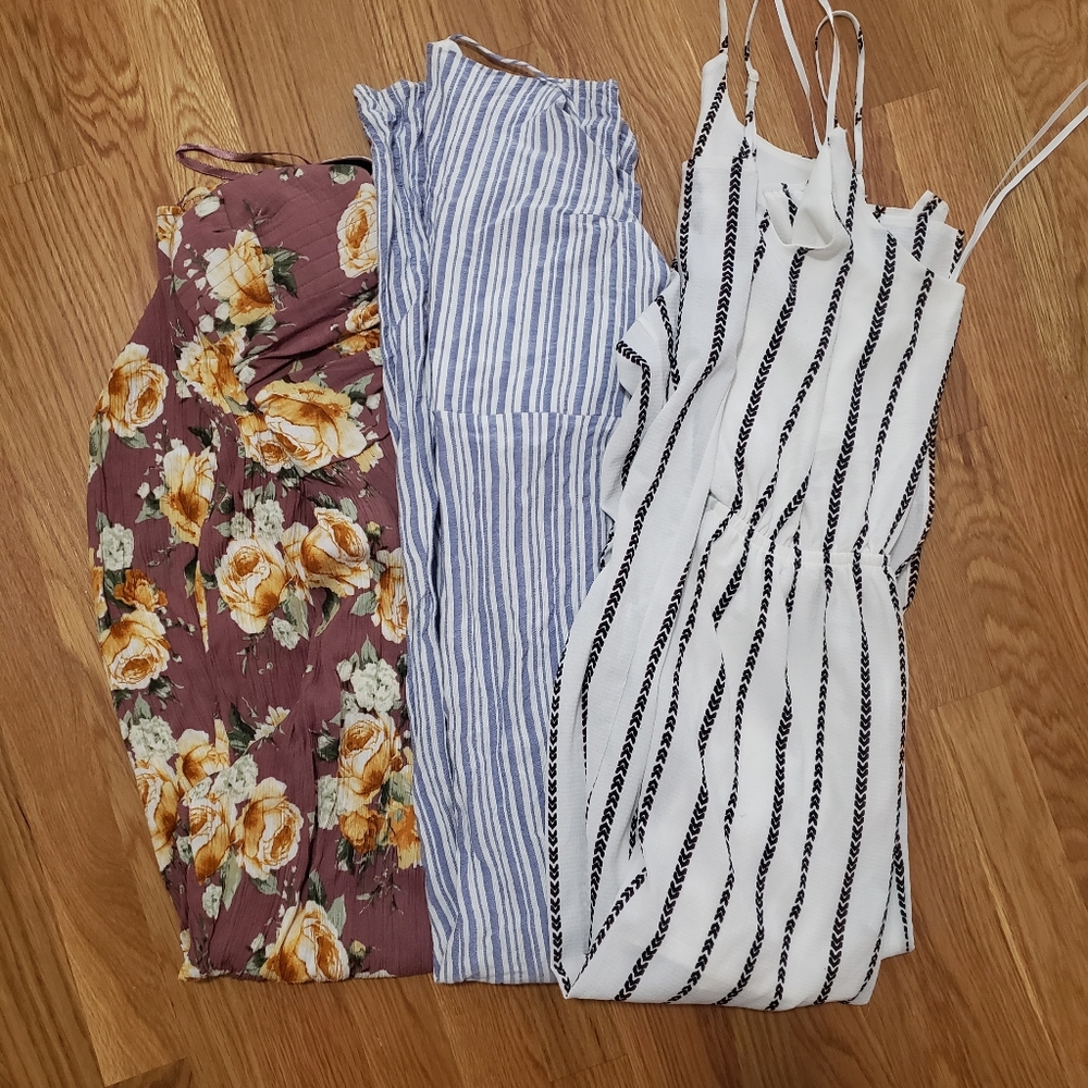 Romper/jumpsuit lot of 3. XS & S